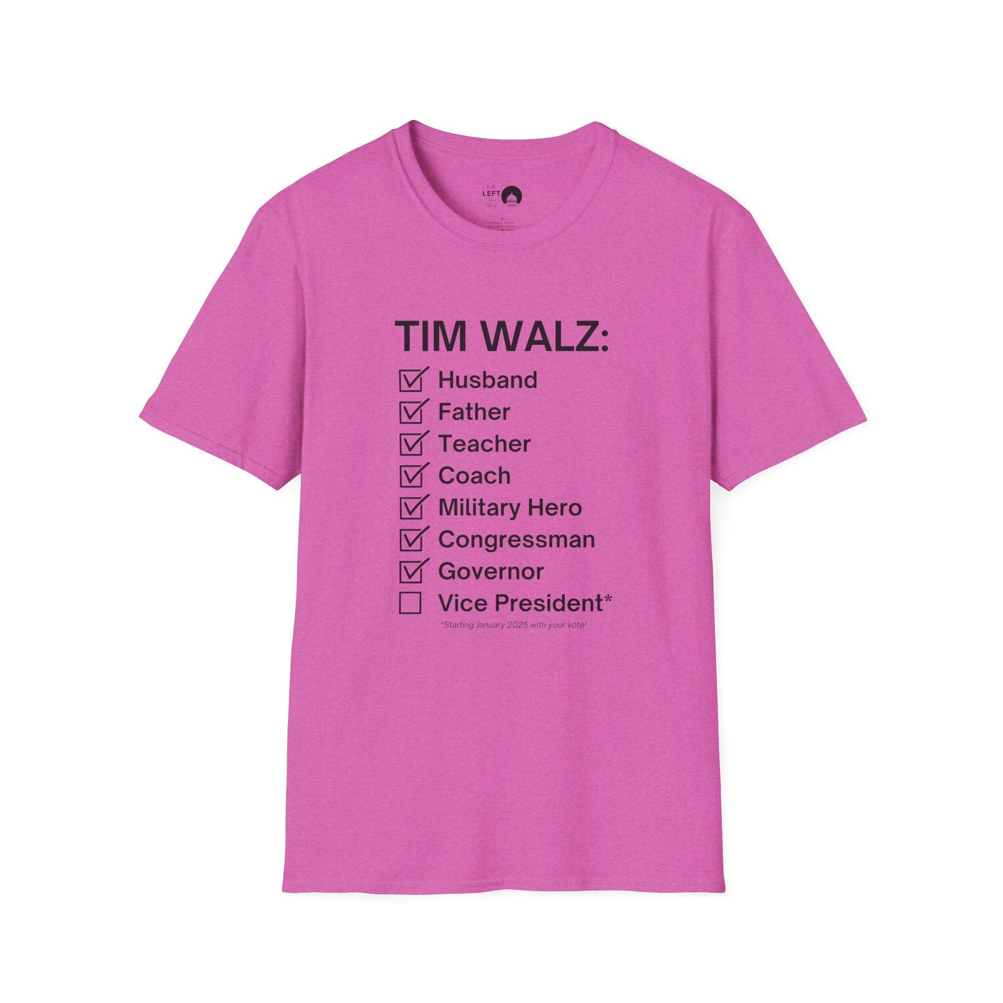 Tim Walz Checklist T Shirt