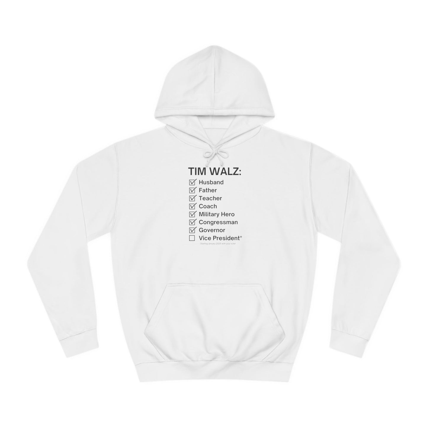 Tim Walz Checklist Sweatshirt