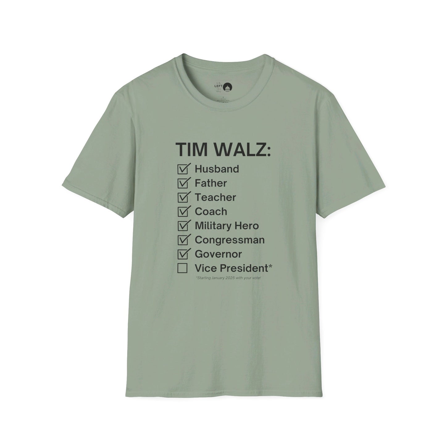 Tim Walz Checklist T Shirt