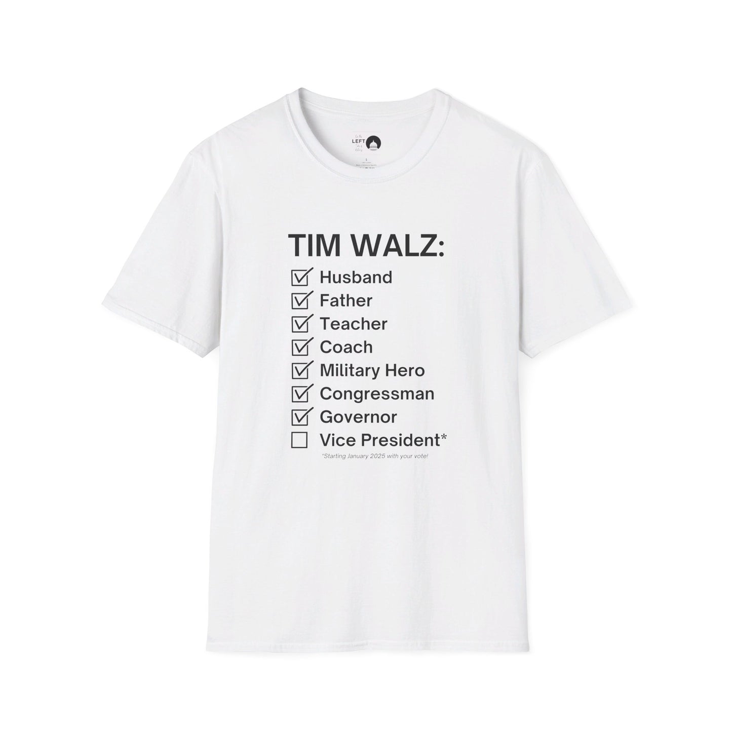 Tim Walz Checklist T Shirt