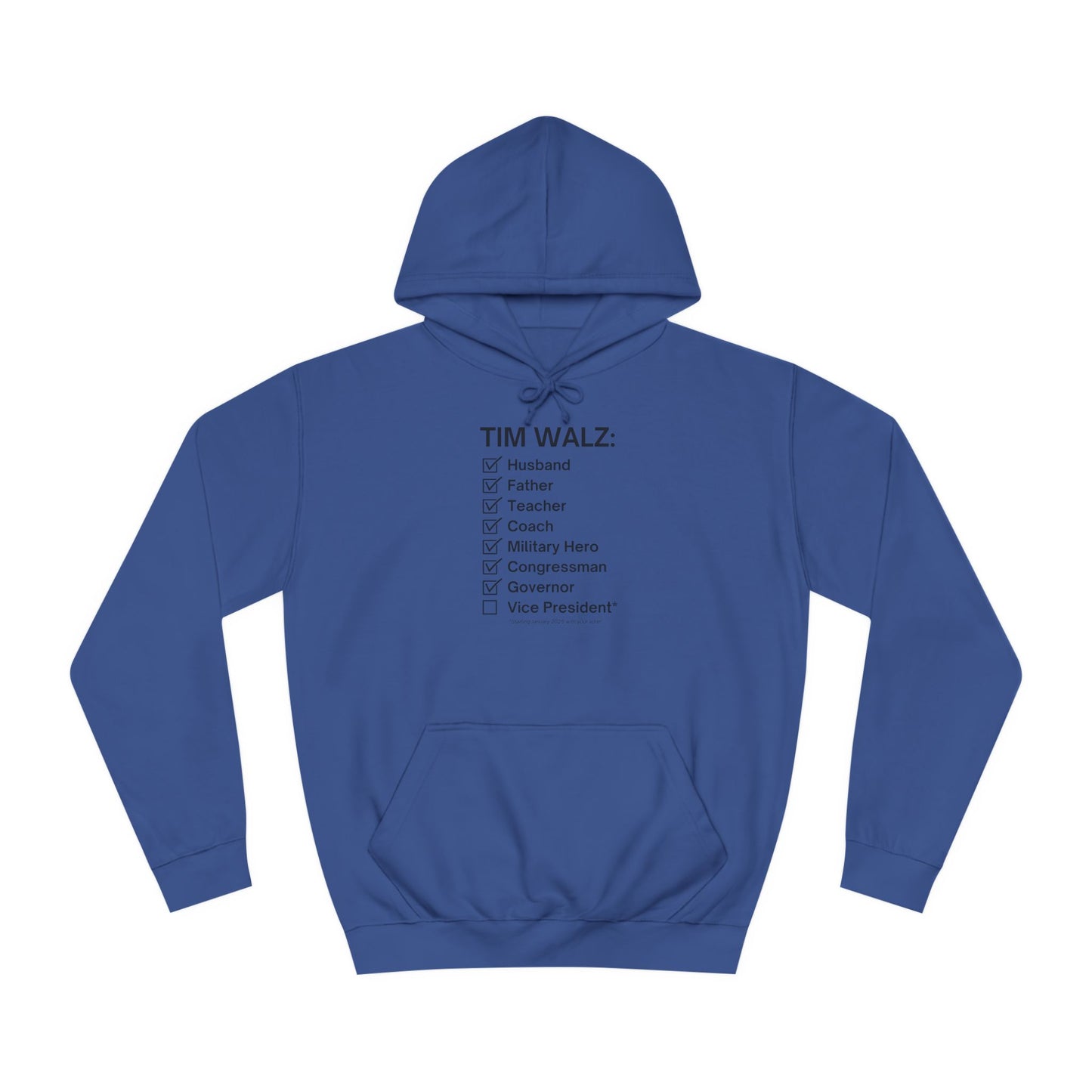 Tim Walz Checklist Sweatshirt