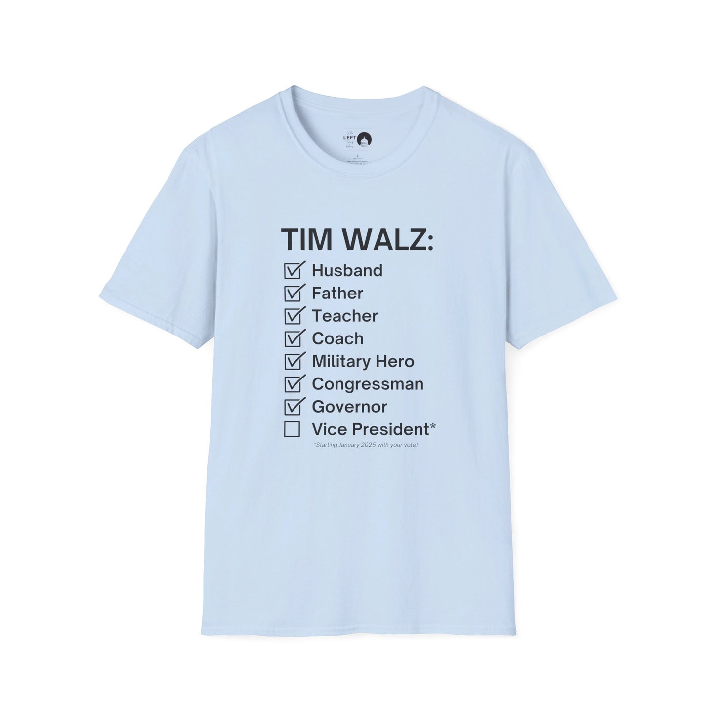 Tim Walz Checklist T Shirt