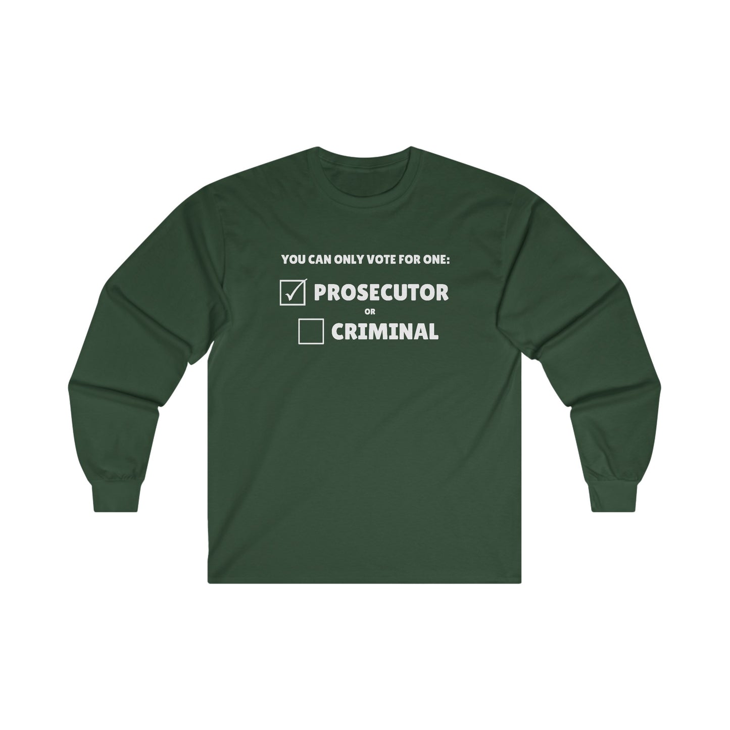 Prosecutor vs Criminal Long Sleeve Tee