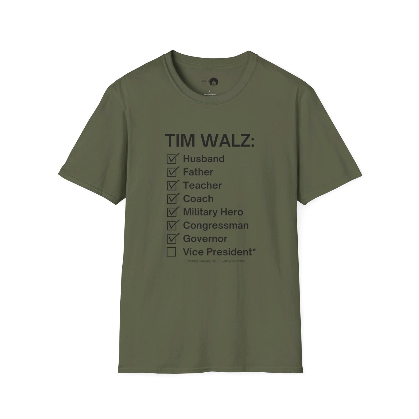 Tim Walz Checklist T Shirt