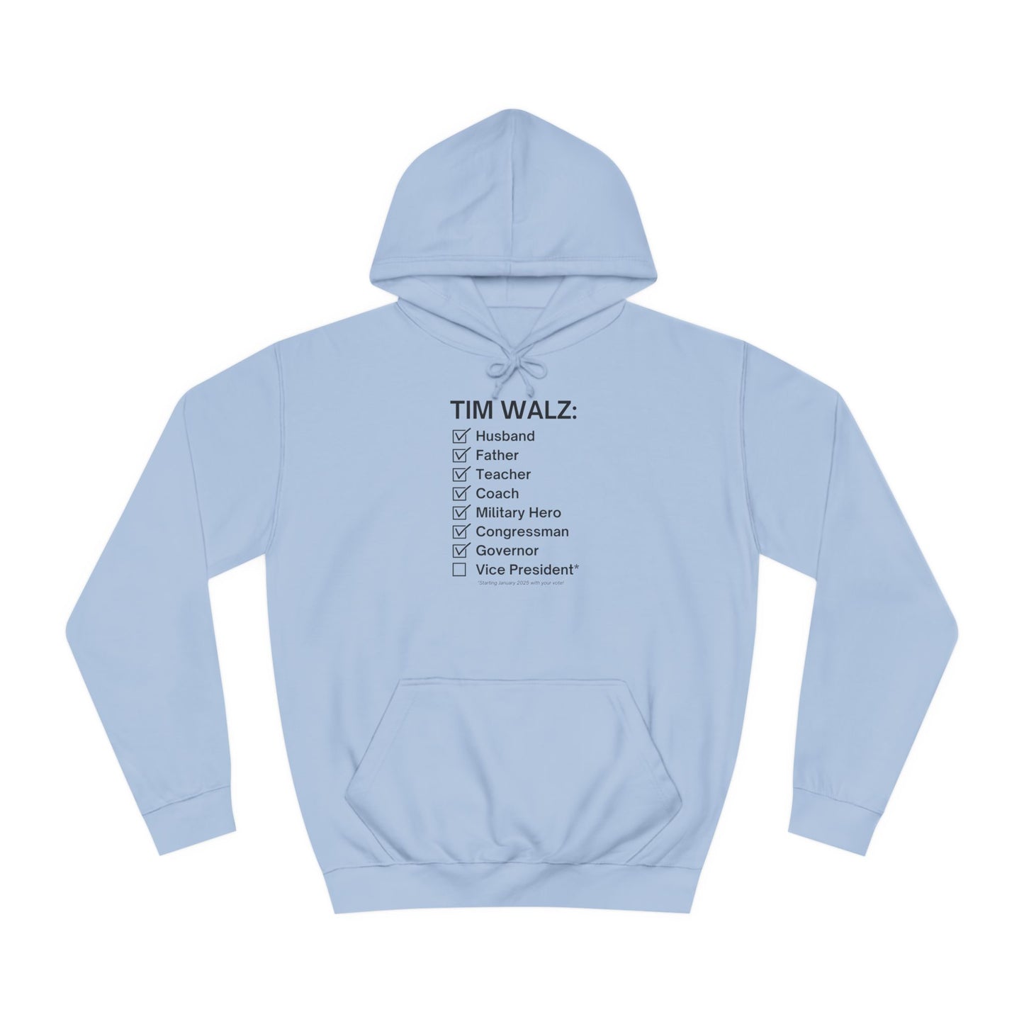 Tim Walz Checklist Sweatshirt