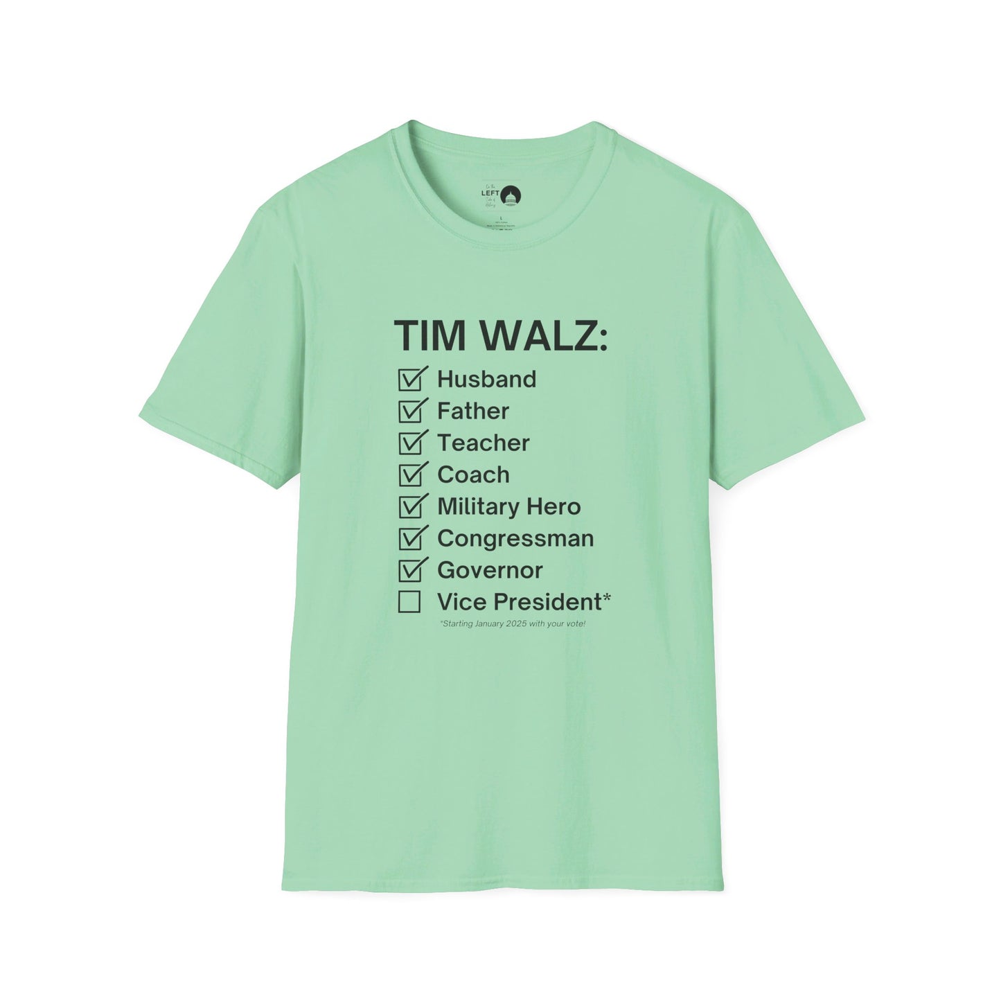 Tim Walz Checklist T Shirt