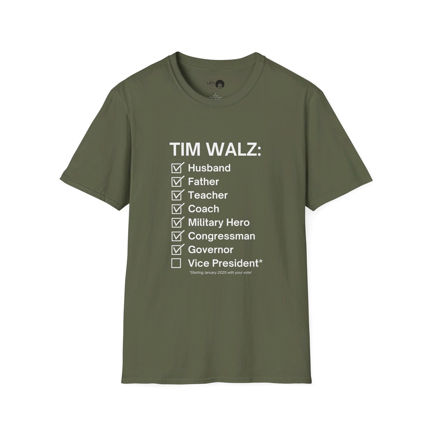 Tim Walz Checklist T Shirt